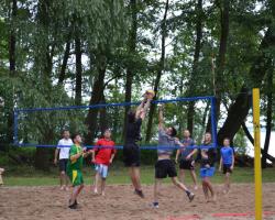 Boisko do siatkówki plażowej na plaży