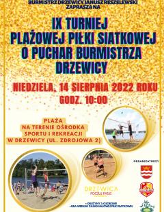 IX Turniej Siatkówki Plażowej o Puchar Burmistrza Drzewicy