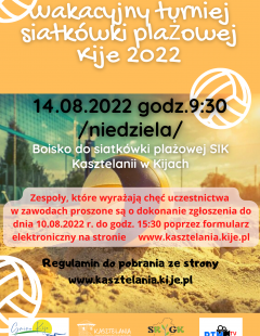 IX Wakacyjny Turniej Siatkówki Plażowej