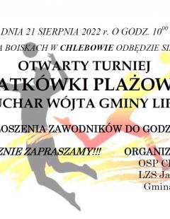 Otwarty Turniej Siatkówki Plażowej o Puchar Wójta Gminy Lipno