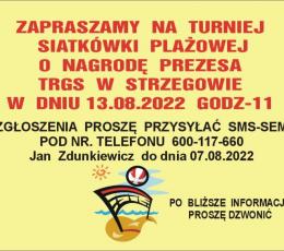 Turniej Siatkówki Plażowej o Puchar...