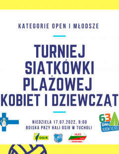 Turniej Siatkówki Plażowej Kobiet i Dziewcząt - 63. Dni Borów Tucholskich