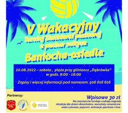 V Wakacyjny Turniej Siatkówki...