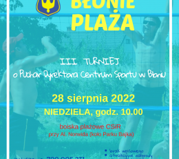 III Turniej BŁONIE Plaża 2022
