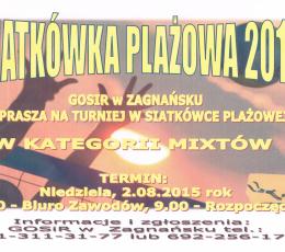 Turniej siatkówki plażowej