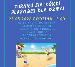 Turniej Siatkówki Plażowej dla Dzieci