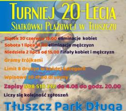 Turniej 20-lecia Siatkówki Plażowej w...