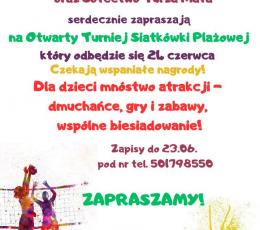 Otwarty Turniej Siatkówki Plażowej
