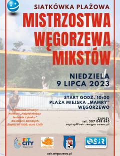 Mistrzostwa Węgorzewa w Siatkówce Plażowej Mikstów 2023