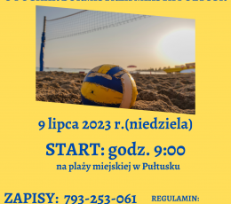 XIII Turniej Siatkówki Plażowej o...