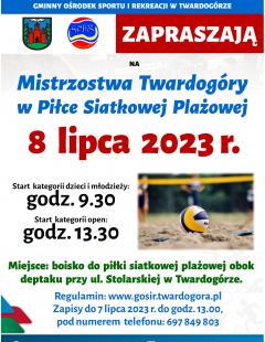 Mistrzostwa Twardogóry w Piłce Siatkowej Plażowej Open 2023