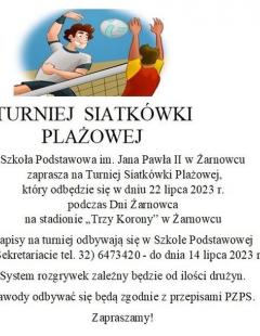 Turniej Siatkówki Plażowej - Dni Żarnowca 2023