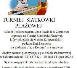 Turniej Siatkówki Plażowej - Dni...