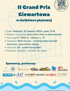 II Grand Prix Giewartowa w Siatkówce Plażowej Mężczyzn