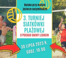 III Turniej Siatkówki Plażowej o...