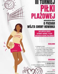 III Turniej Siatkówki Plażowej o Puchar Wójta Gminy Nowinka