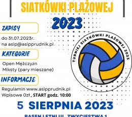 Wakacyjny Turniej Siatkówki Plażowej...