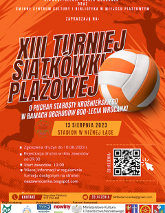 XIII Turniej Siatkówki Plażowej o Puchar Starosty Krośnieńskiego