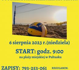 XIV Turniej Siatkówki Plażowej o...