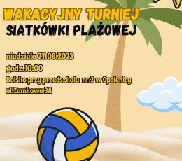 Wakacyjny Turniej Siatkówki Plażowej