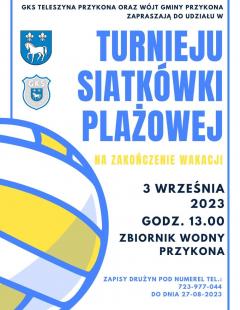 Turniej Siatkówki Plażowej - Zakończenie Wakacji