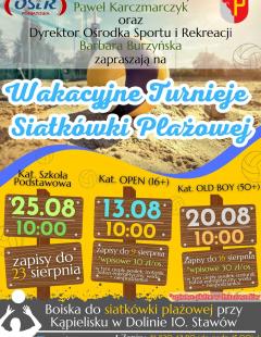 Wakacyjny Turniej Siatkówki Plażowej Oldboyów