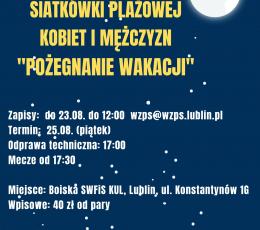 Nocny Turniej Siatkówki Plażowej...