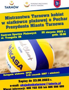 Mistrzostwa Tarnowa w Siatkówce Plażowej Dziewcząt o Puchar Prezydenta Tarnowa