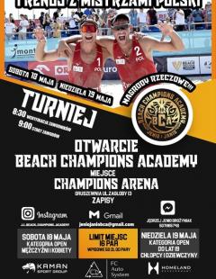 Turniej Siatkówki Plażowej Mężczyzn i Kobiet - Otwarcie Beach Champions Academy