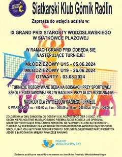 IX Grand Prix Starosty Wodzisławskiego w Siatkówce Plażowej - Turniej U15