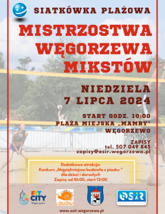 Otwarte Mistrzostwa Węgorzewa w Siatkówce Plażowej Mikstów 2024