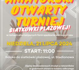 Otwarty Turniej Siatkówki Plażowej