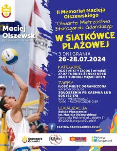 II Memoriał Macieja Olszewskiego - Mistrzostwa Starogardu Gdańskiego Mężczyzn