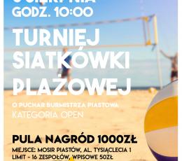 Turniej Siatkówki Plażowej o Puchar...