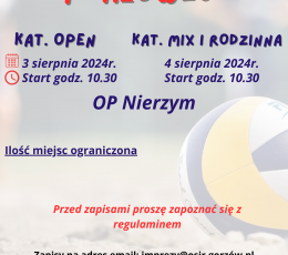 Turniej Siatkówki Plażowej Mikstów i...