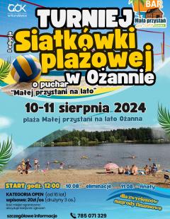 Turniej Siatkówki Plażowej Trójek o Puchar Małej Przystani na Lato