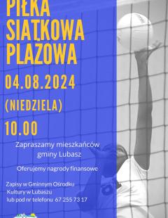 Turniej Siatkówki Plażowej - Dni Gminy Lubasz 2024