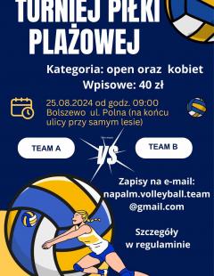 Amatorski Turniej Siatkówki Plażowej Kobiet i Mężczyzn