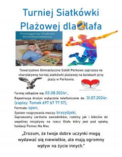 Charytatywny Turniej Siatkówki Plażowej dla Olafa