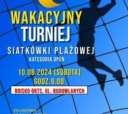 Wakacyjny Turniej Siatkówki Plażowej