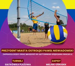 Wakacyjny Turniej Siatkówki Plażowej