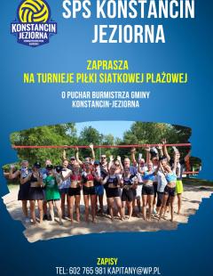 Turniej Siatkówki Plażowej o Puchar Burmistrza Konstancina-Jeziorny