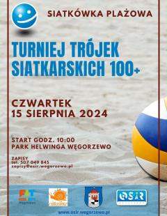 Plażowy Turniej Trójek Siatkarskich 100+