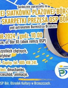 Turniej Siatkówki Plażowej o Skarpetki Prezesa OSP Bór