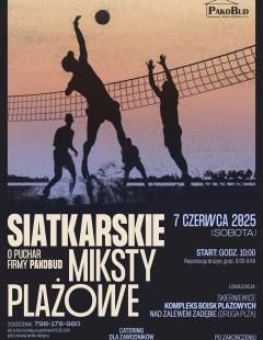 II Siatkarski Turniej Mikstów Plażowych o Puchar firmy PAKOBUD