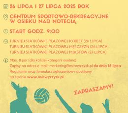 Gminny Turniej Siatkówki Plażowej...