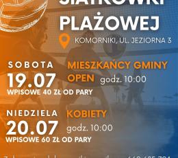 Turniej Siatkówki Plażowej dla...