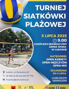 Turniej Siatkówki Plażowej - Wakacje z OSiRem 2025