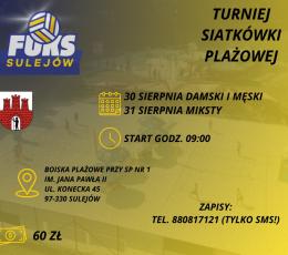 Turniej Siatkówki Plażowej -...
