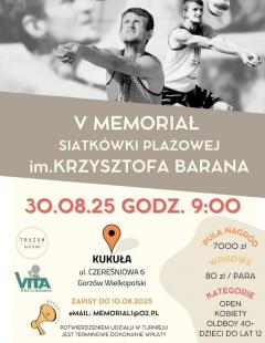 V Memoriał im. Krzysztofa Barana